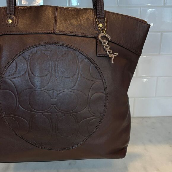 Coach Bag Purse Handbag Leather Laura Large Shoulder Bag Tote - Picture 4 of 16